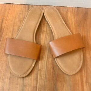 Brown Slide Sandals